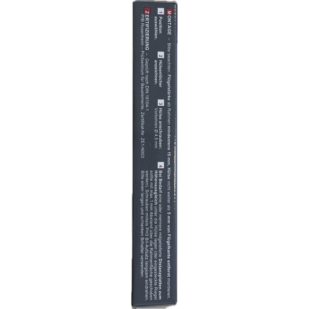 Fenstersicherung Aufhebelschutz EM3 RAL7093
