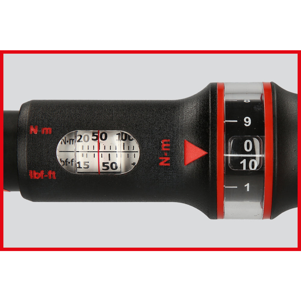 KS Tools - 1/2" ERGOTORQUE®precision Ratschen-Drehmomentschlüssel, 40-200Nm - 516.1542