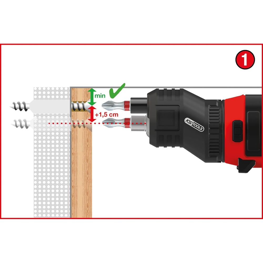 KS-Tools - Adventskalender mit Mini-Akkuschrauber-Satz und Bits, 31-tlg - 515.669
