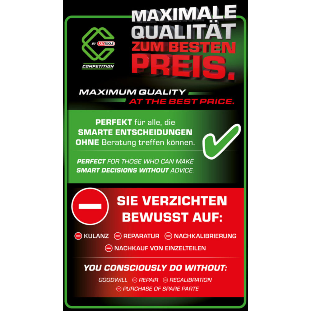 KS Tools - 1/2" COMPETITION Ratschen-Drehmomentschlüssel, 60-320Nm - 512.0025