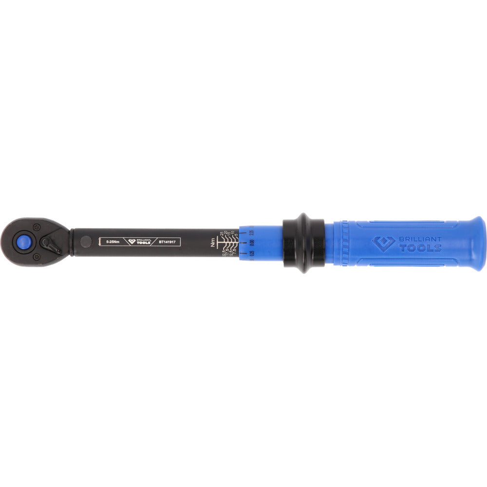 Brilliant Tools - 1/4" Ratschen-Drehmomentschlüssel, 5-25Nm - BT141917