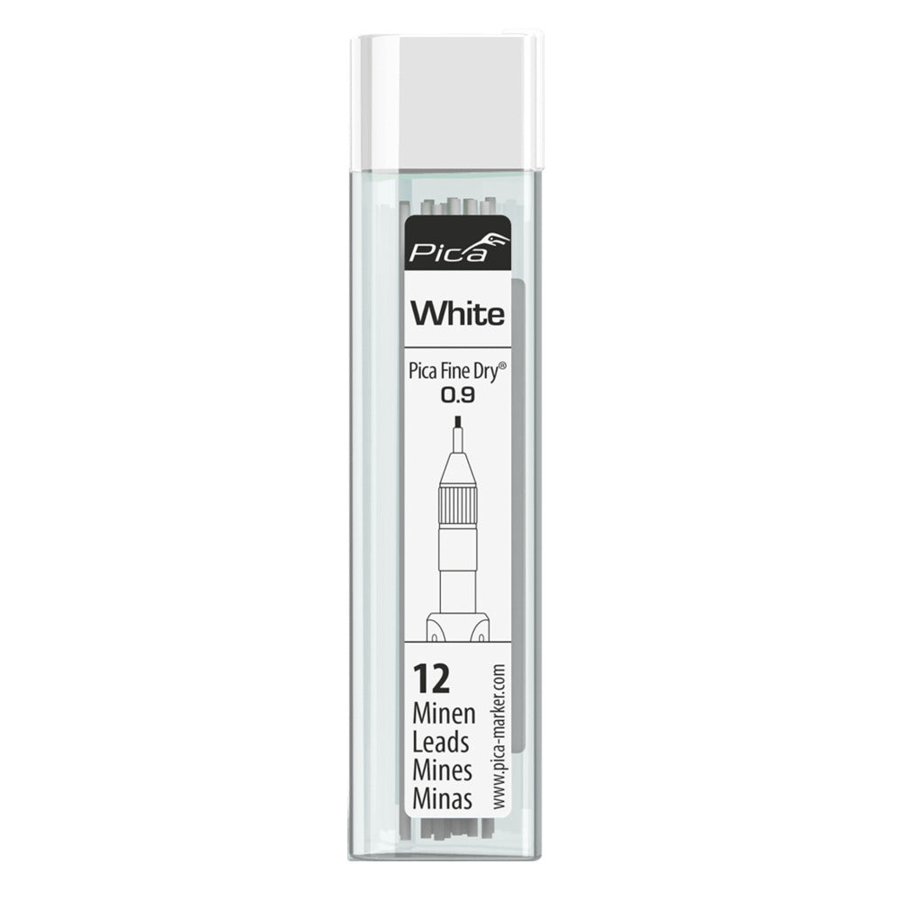Pica - Fine Dry 0.9 Weiß 12 Minen - 7032