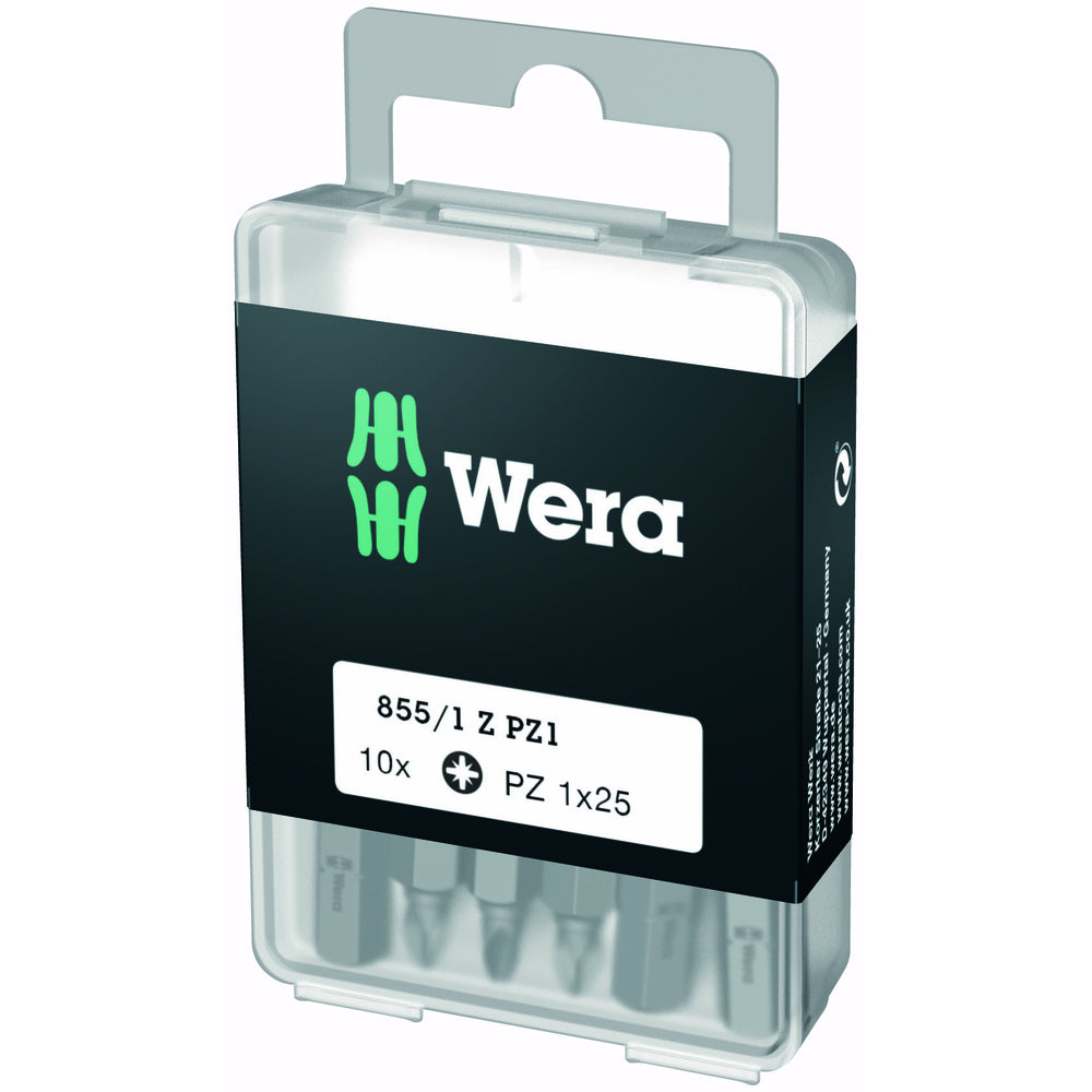 Wera - Pozidriv-Bits DIY-Box, PZ 2x25 mm - 05072404001