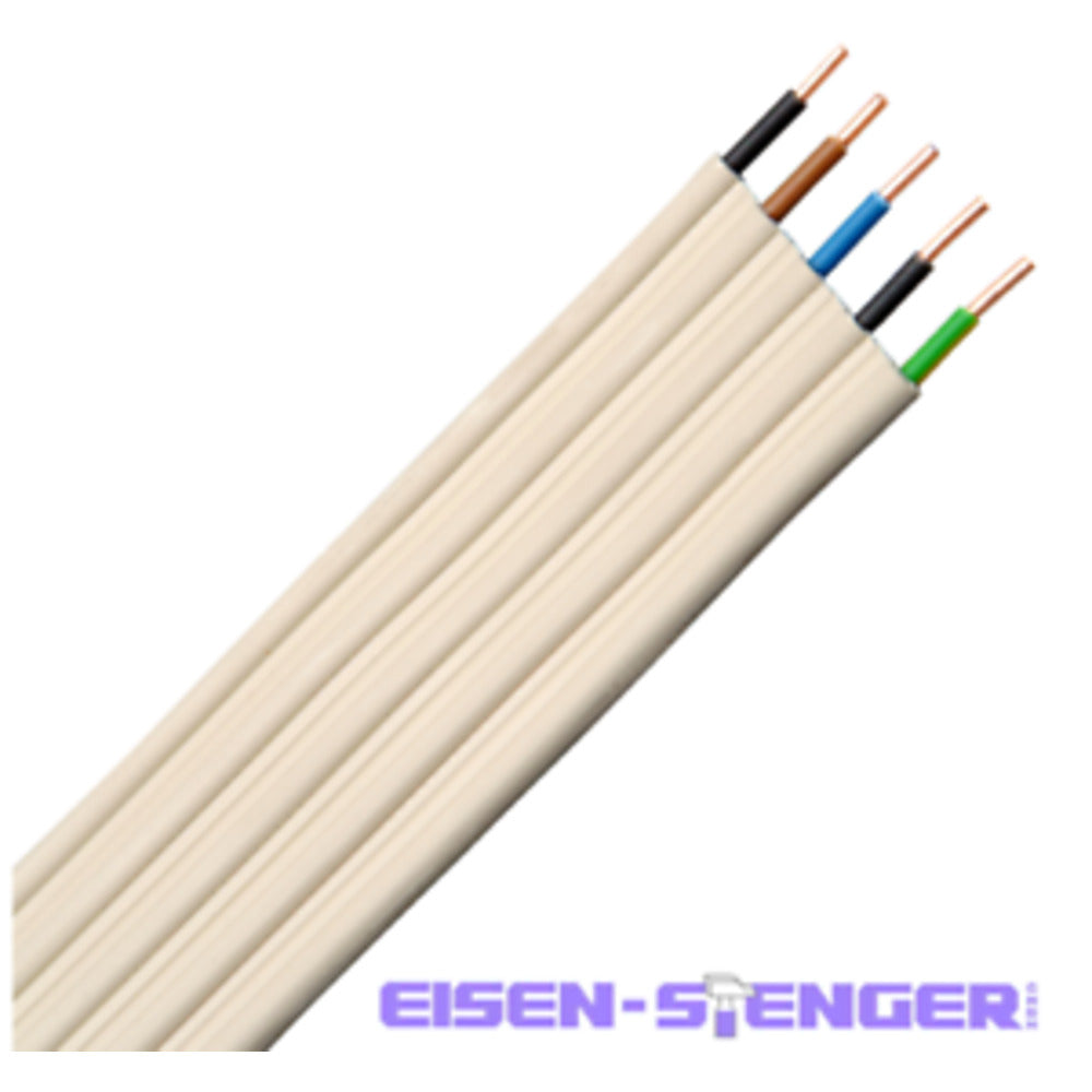 Kopp - Stegleitung NYIFY 5×1,5mm², 5-adrig, 10m Ring, Farbe: grau - 157110043