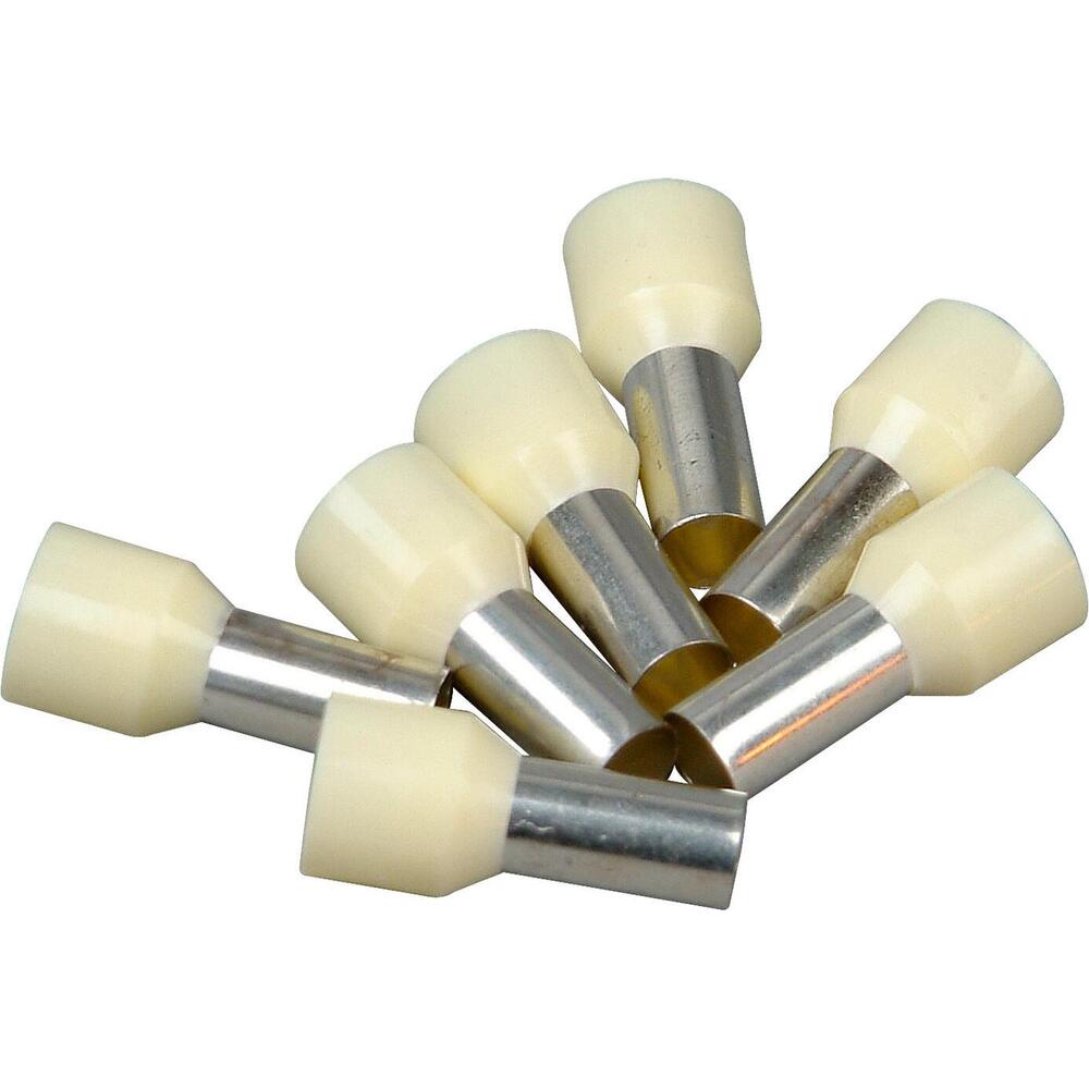 Kopp - Aderendhülsen mit Kunststoffkragen, 16mm², 7mm, elfenbein, 25 Stück - 354415095