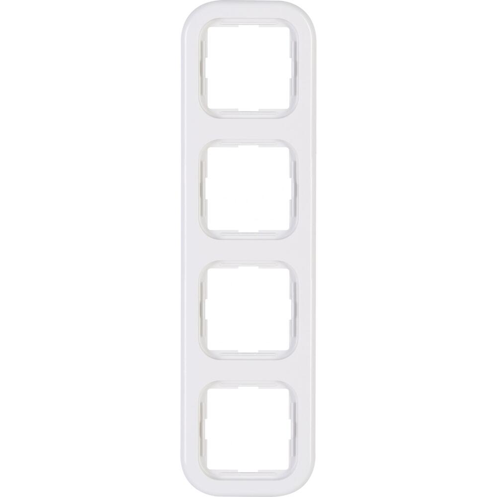 Kopp - DONAU – Abdeckrahmen 4-fach, arktisweiß - 306402009