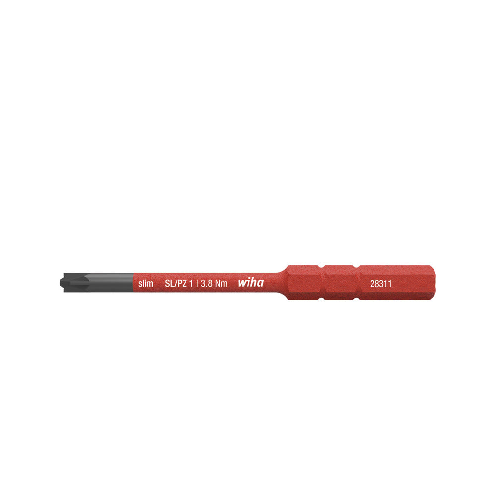 Wiha - Bit slimBit electric PlusMinus/Pozidriv SL/PZ1 x 75 mm - 34589