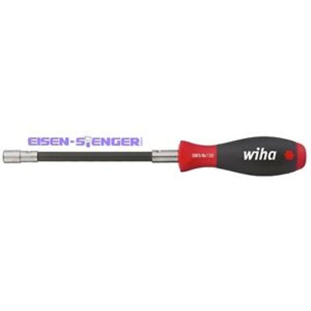 Wiha Schraubendreher mit Bithalter SoftFinish® Klemmung über Sprengring flexibler Schaft, 1/4" (01479) 268 mm