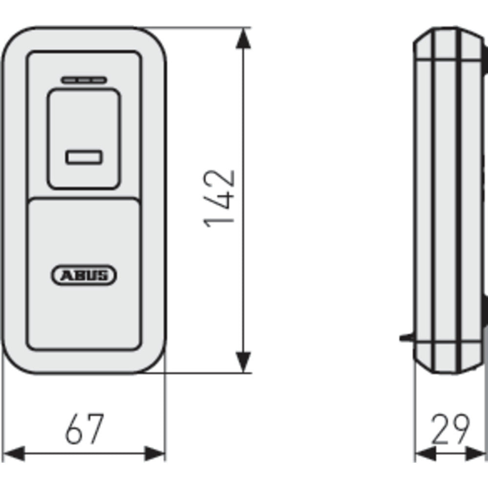 Abus - Bluetooth®-Fingerscanner HomeTec Pro CFS3100 silber - 05478