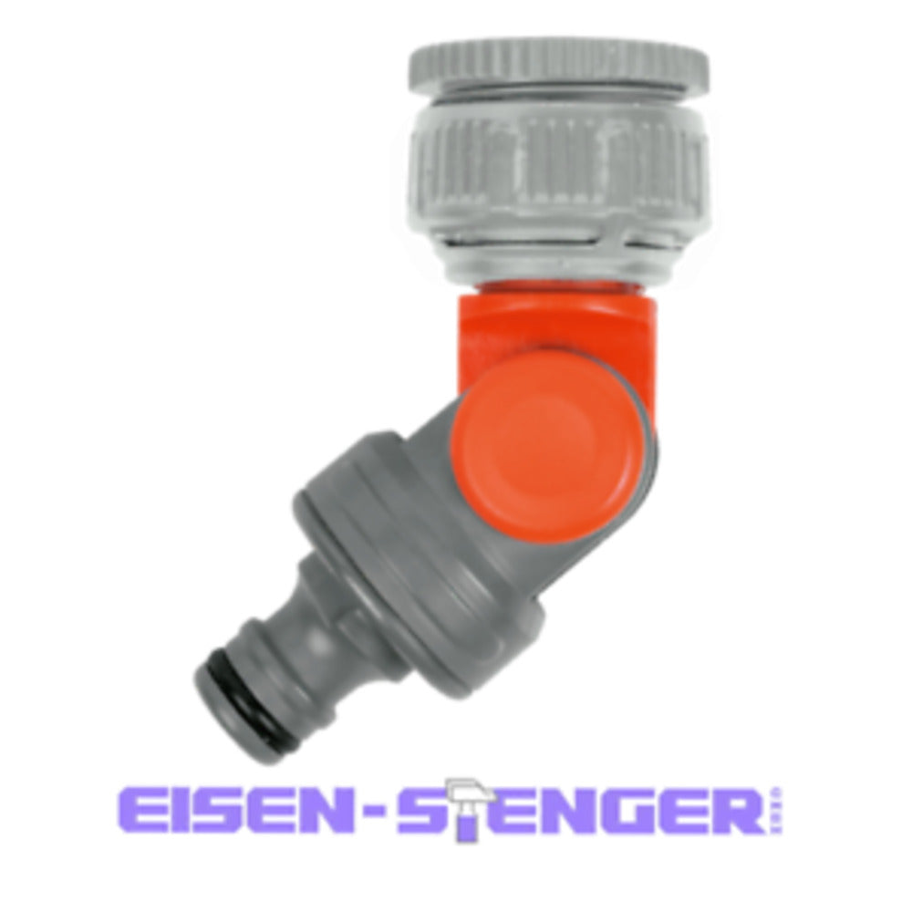 Gardena - Winkelhahnstück für Wasserhahn mit 33,3 mm (G 1)-Gewinde und für Wasserhahn mit 26,5 mm (G 3/4)-Gewinde, verpackt - 02999-20