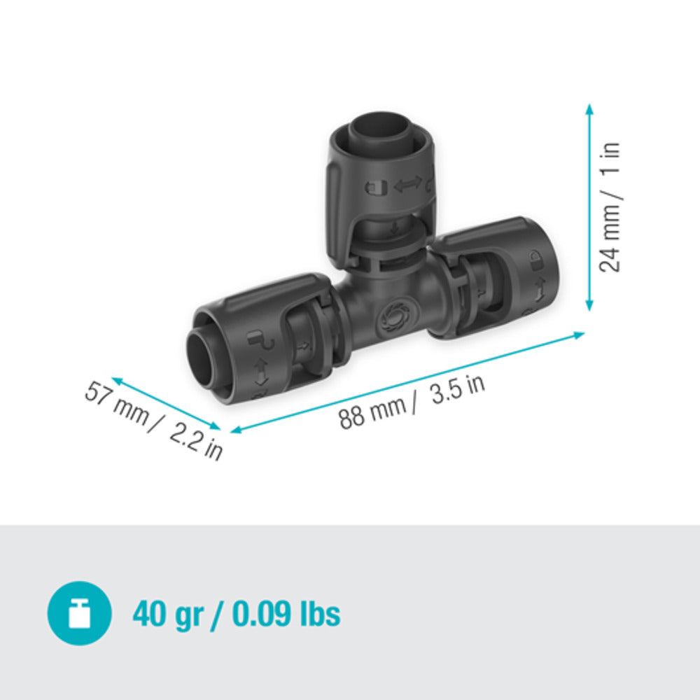 Gardena - Micro-Drip-System T-Stück 13 mm (1/2") 2 Stück - 13201-20