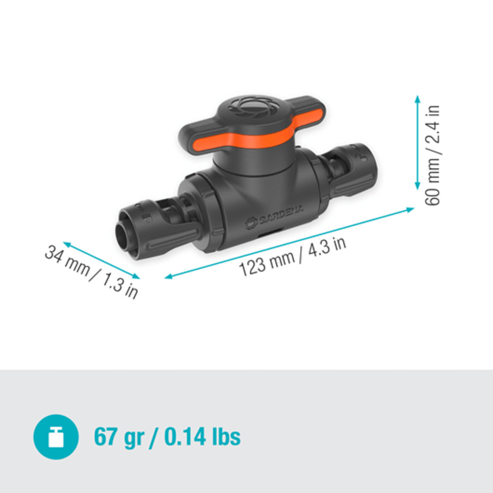 Gardena - Micro-Drip-System Regulier-/Absperrventil 13 mm (1/2") - 13207-20