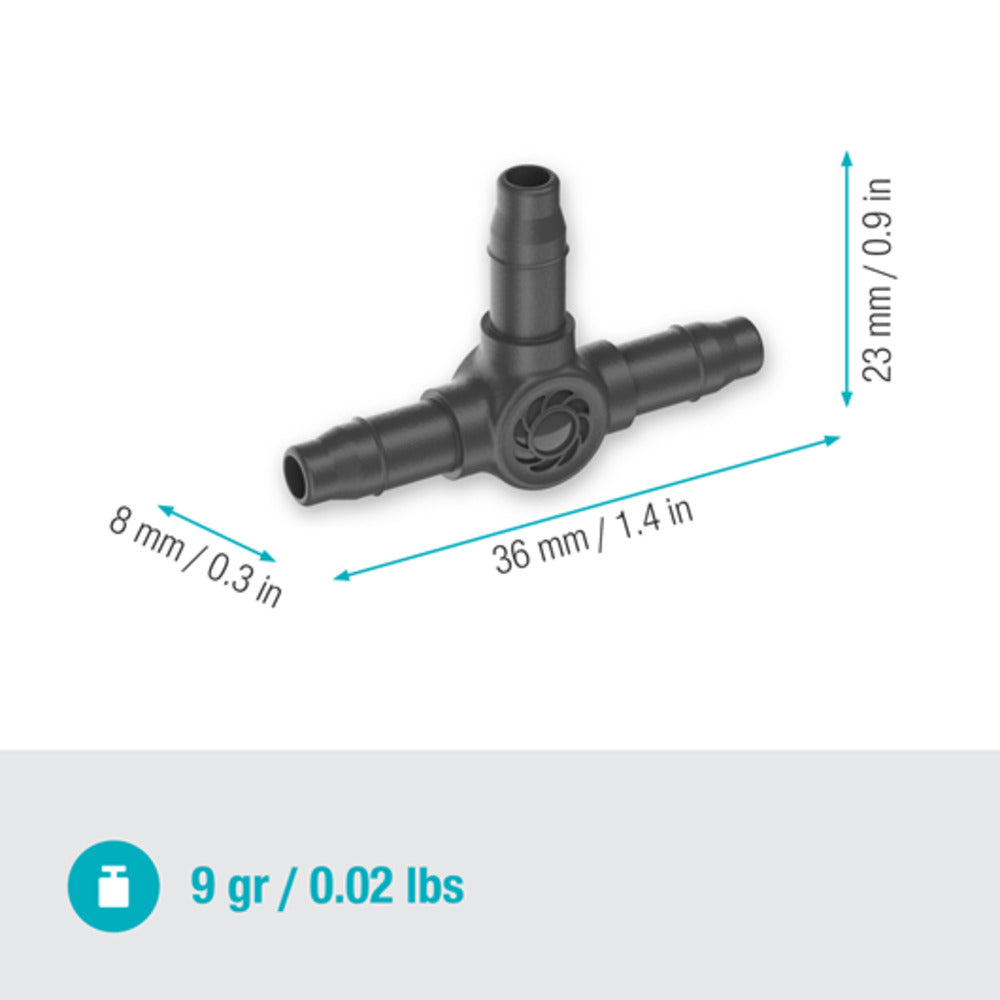 Gardena - Micro-Drip-System T-Stück 4,6 mm (3/16") 10 Stück - 13211-20