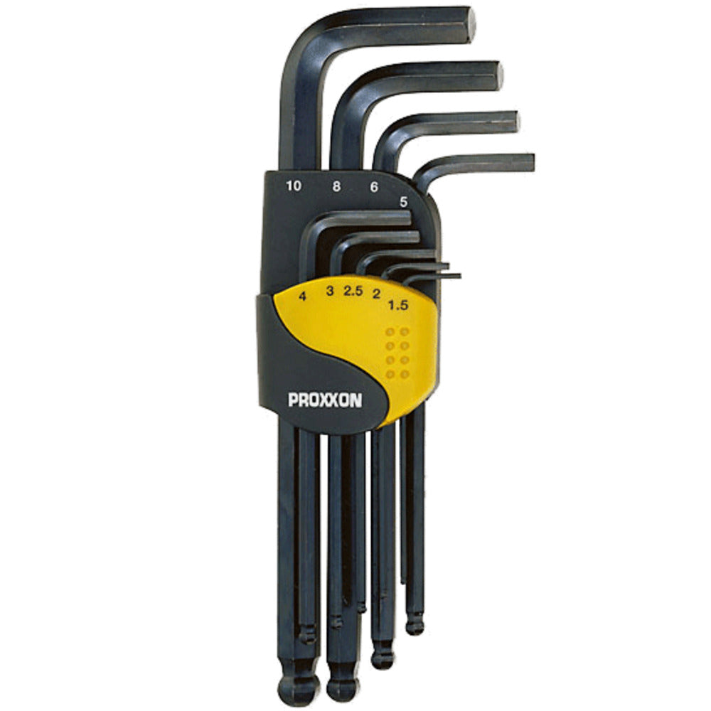 Proxxon - Winkelschlüsselsatz für Innensechskant-Schrauben 1,5 - 10 mm (9-teilig) - 23946