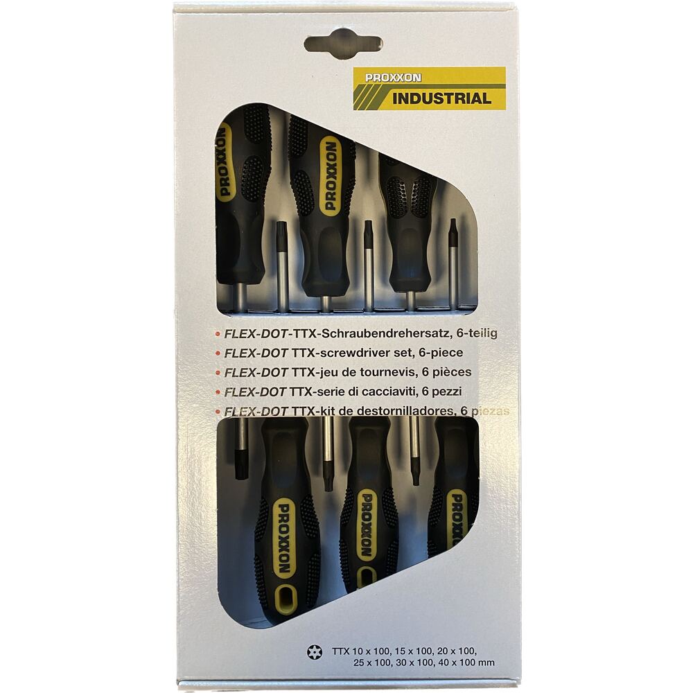 Proxxon - FLEX-DOT Schraubendrehersatz TX / TTX (6-teilig) - 22640