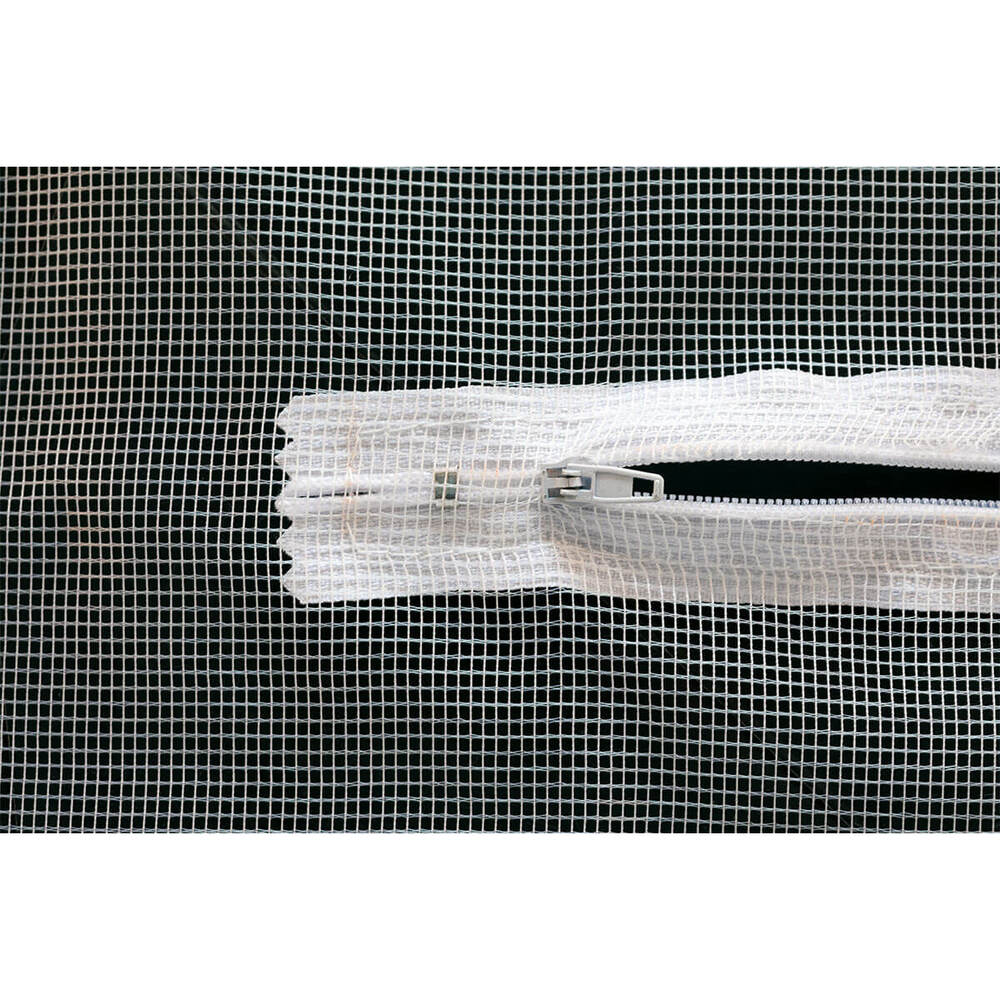 Schellenberg - Fliegengitter mit Reißverschluss, 150x180 cm, weiß - 50328