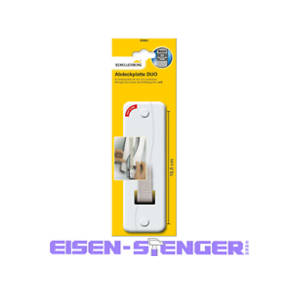 Schellenberg - Gurtwickler-Abdeckplatte Duo Maxi, weiß 16,0 cm - 53803