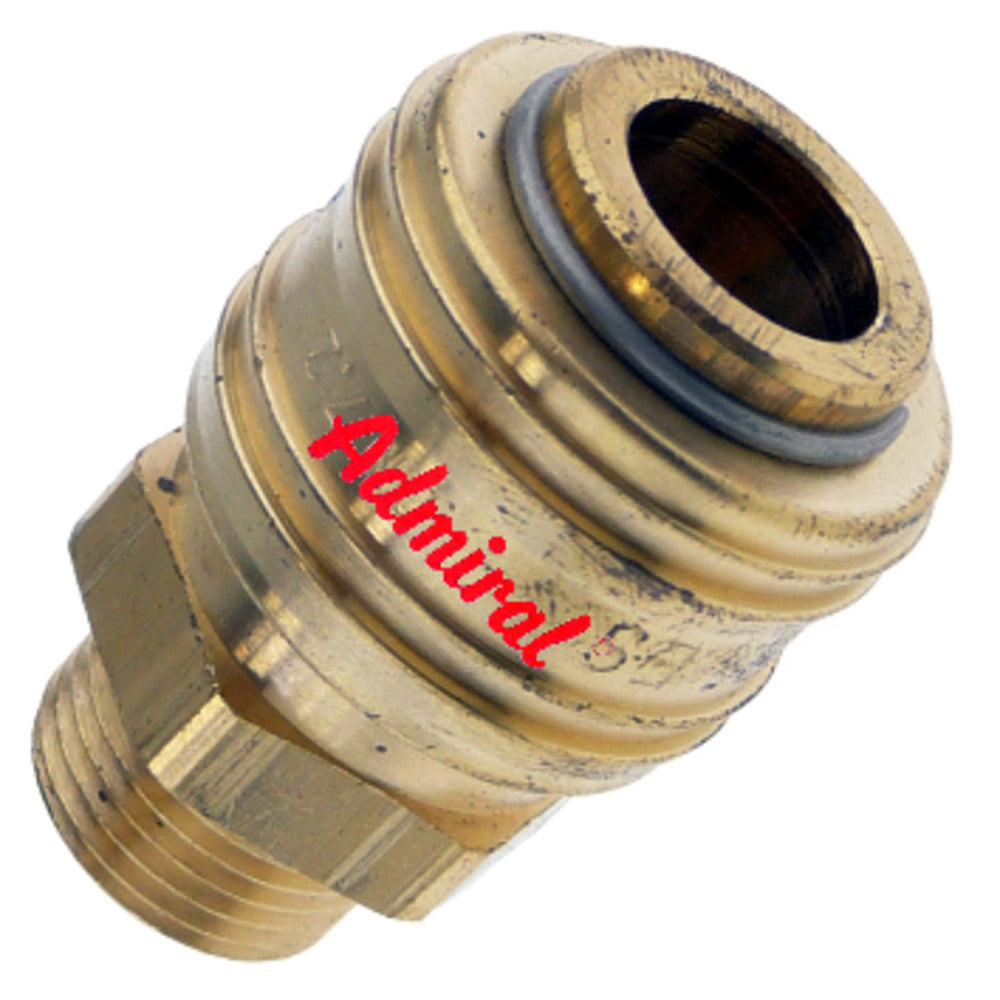 Klotz - Messing Steckkupplung mit Außengewinde 3/8"- 140c-10