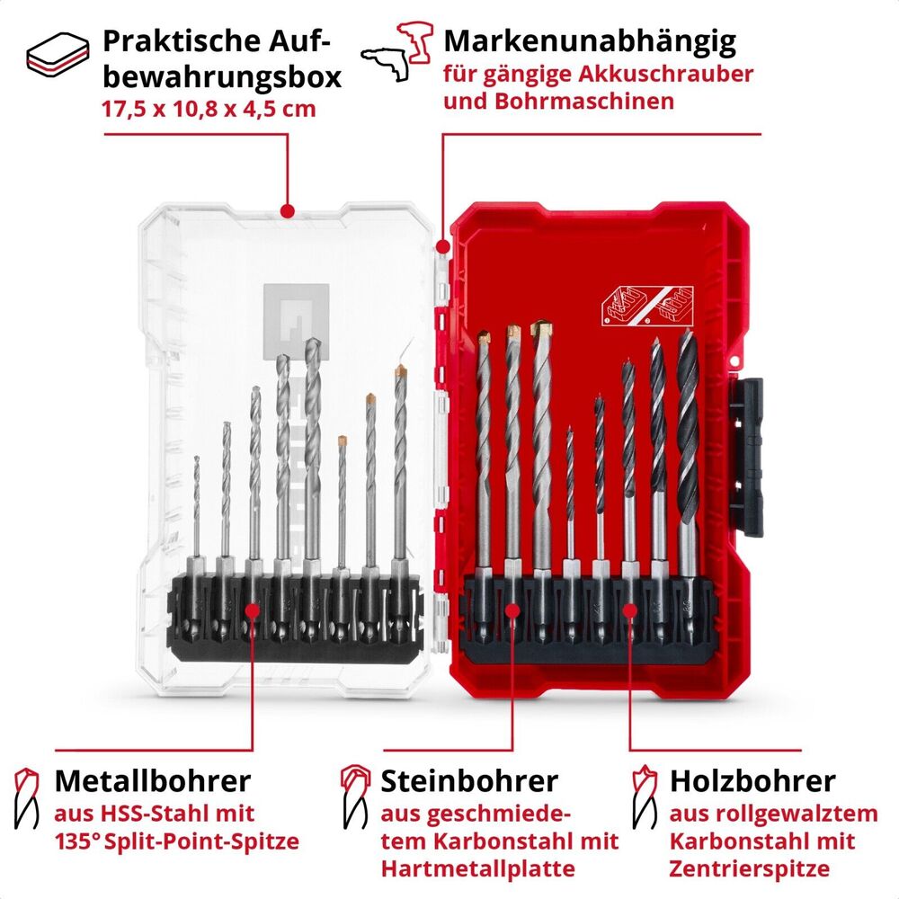 Einhell M-CASE Bohrerkassette 16tlg LS - 108953