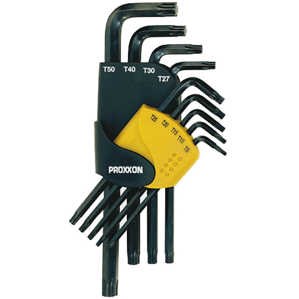 Proxxon - Winkelschlüsselsatz für TX-Schrauben TX 8 - 50 (9-teilig) - 23944