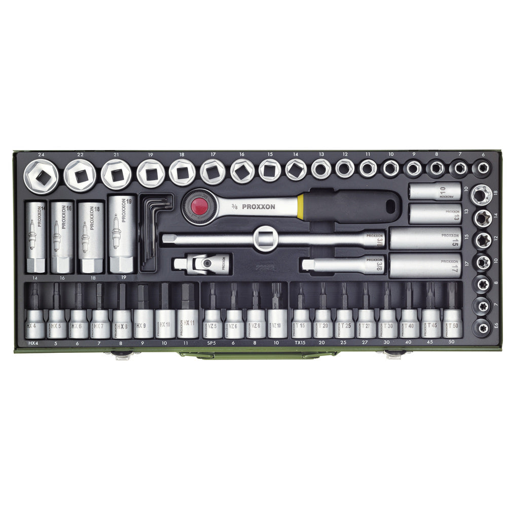 Proxxon - Super-Kompaktsatz, 3/8" (65-teilig) - 23112