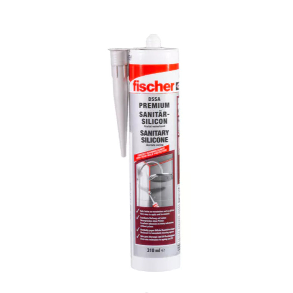 Fischer - Sanitärsilicon DSSA 310 ml sanitärgrau - 512209