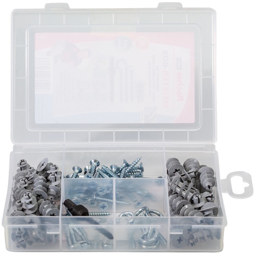 Fischer - Meister-Box mit Gk + Schrauben + Haken (100) - 513892