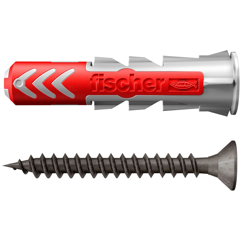 Fischer - DuoPower 6 x 30 mit schwarz verzinkten Schrauben im Industriedesign - 563784