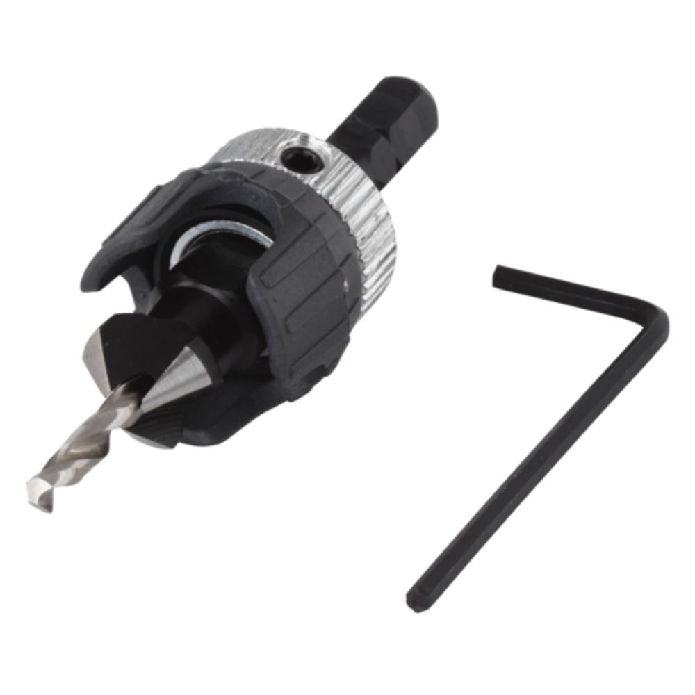 Wolfcraft - Vorbohrer mit Senker und Tiefenstopp - 2544000