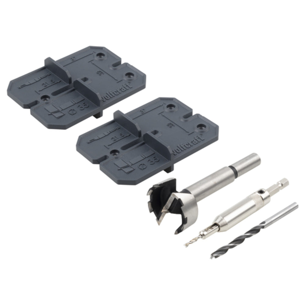 Wolfcraft - Scharnierloch-Set, Ø 35 mm, 5-tlg. - 4656000