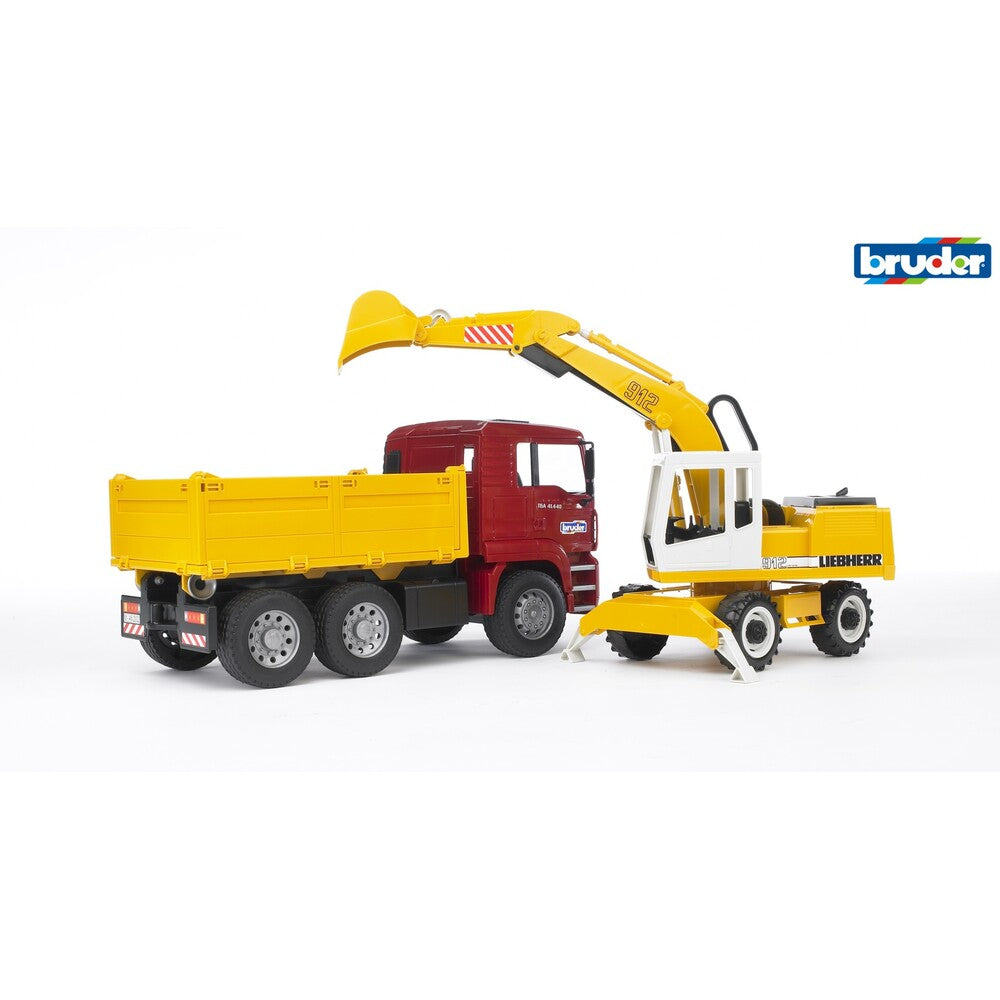 Bruder - MAN TGA Kipp-LKW und Liebherr Schaufelbagger - 2751