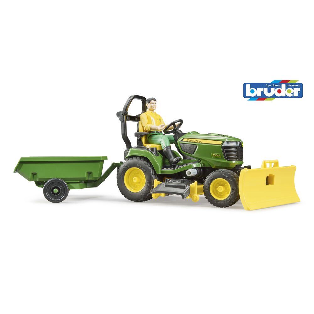 Bruder - bworld John Deere Rasentraktor + Figur 1:16 - 62104