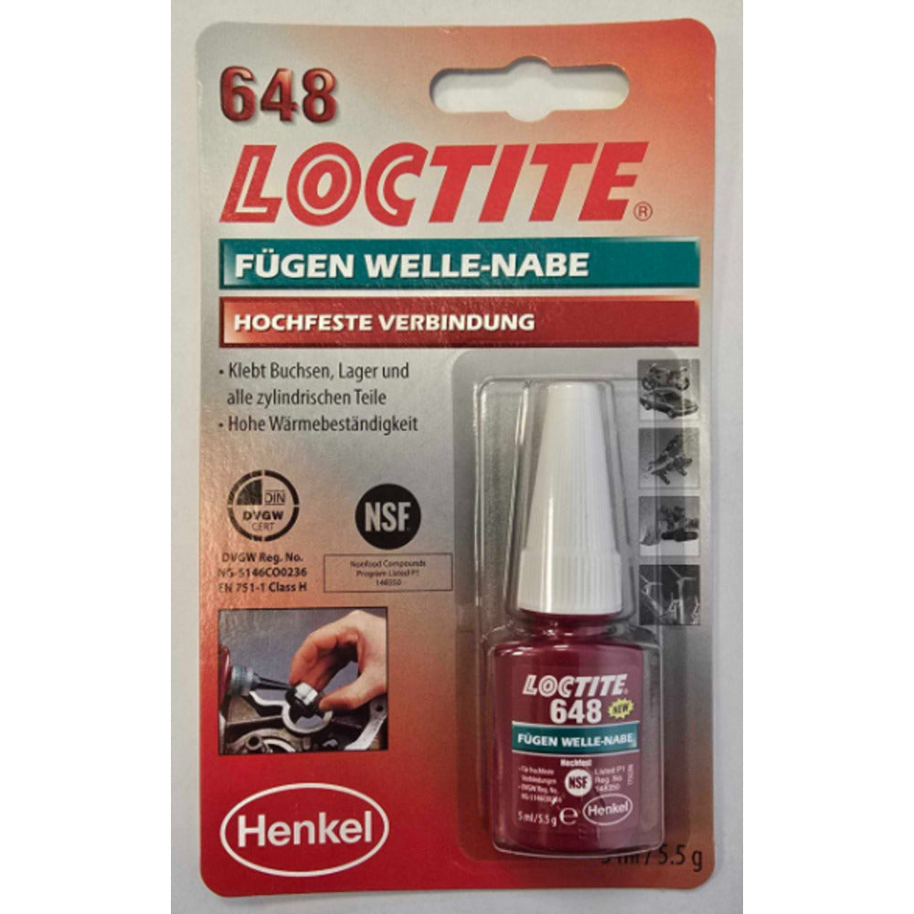 Henkel - Loctite 648 - Hochfester Füge- klebstoff 5 g - L648