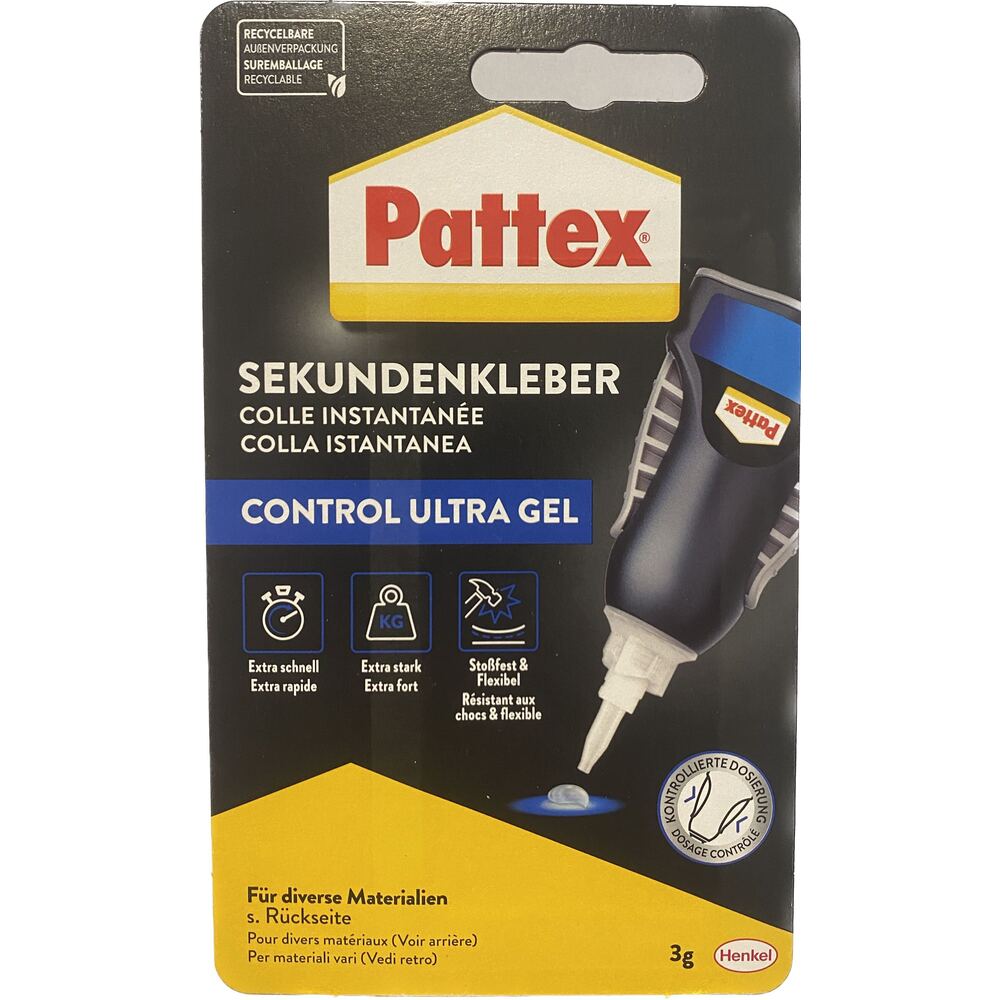 Henkel - Pattex SekundenALLESkleber Ultra Gel Matic 3g - PSG5C