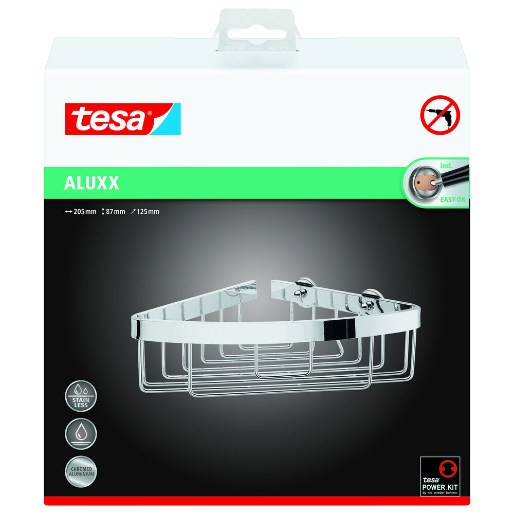 Tesa - ALUXX Eckablagekorb einstöckig 87x205x125mm - 40209-00000-00