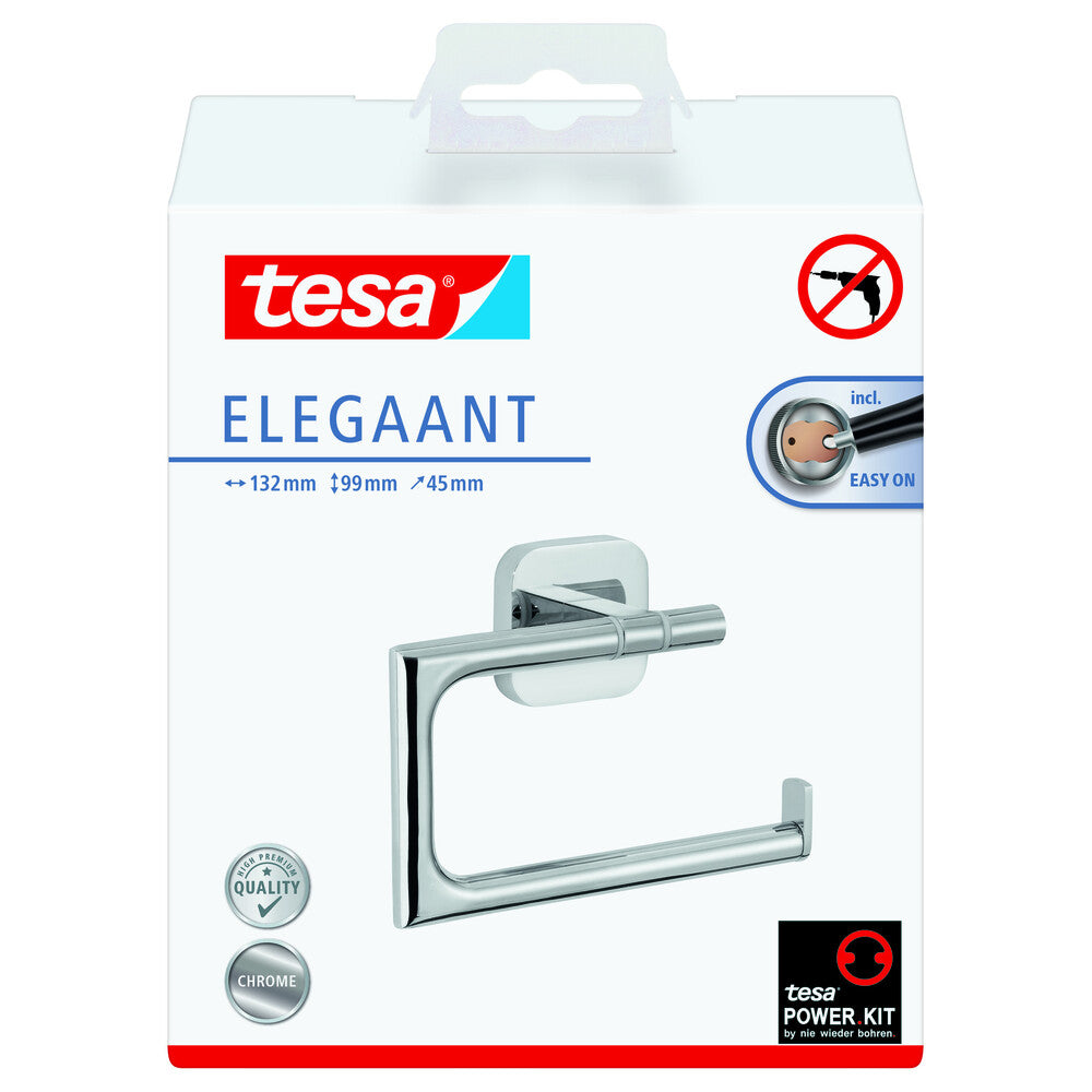 Tesa - Elegaant Toilettenrollen halter ohne Deckel 99x132x45mm - 40428-00000-00