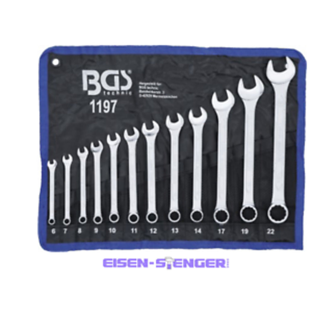 BGS - Maul-Ringschlüssel-Satz | SW 6 - 22 mm | 12-tlg. - 1197