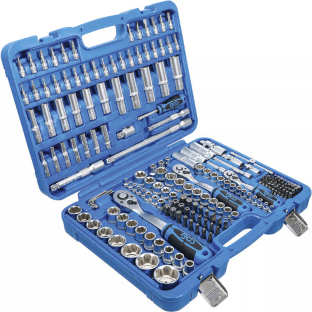 BGS - Steckschlüssel-Satz Wellenprofil | Antrieb 6,3 mm (1/4") / 10 mm (3/8") / 12,5 mm (1/2") | 192-tlg. - 2292