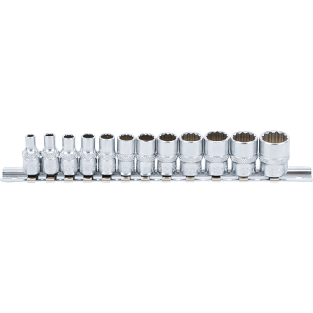 BGS - Steckschlüssel-Einsatz-Satz Zwölfkant | Antrieb Innenvierkant 6,3 mm (1/4") - 2755