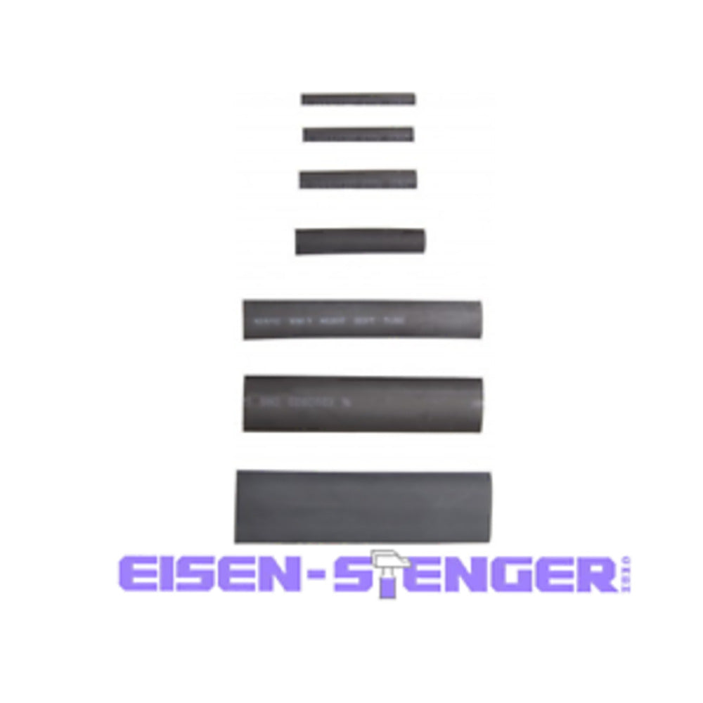 BGS - Schrumpfschlauch-Sortiment | schwarz | 127-tlg. - 8042