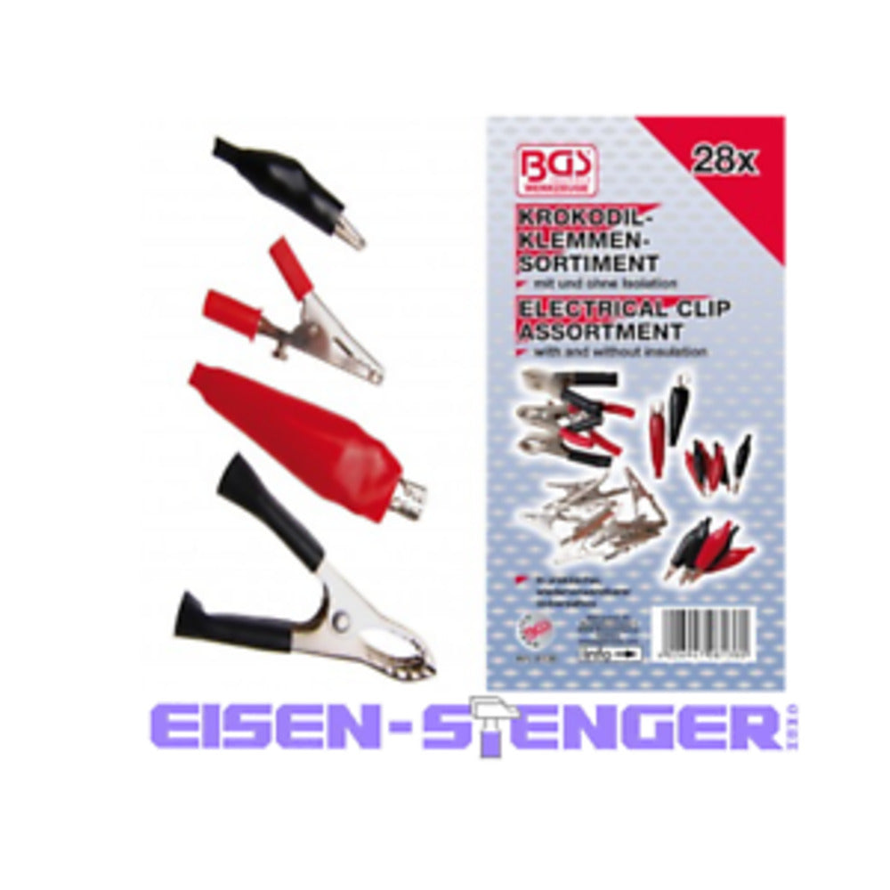 BGS - Krokodilklemmen-Sortiment | 28-tlg. - 8138