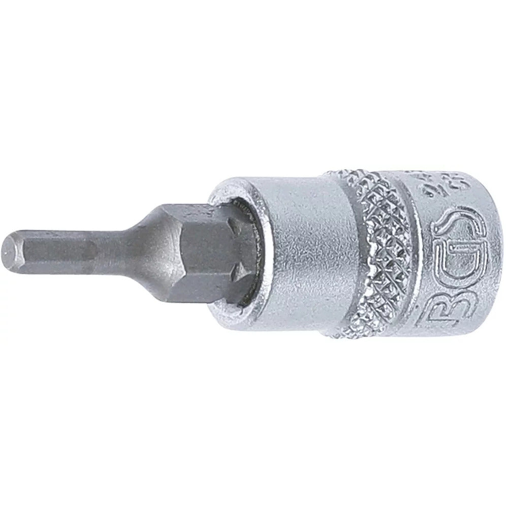 BGS - Bit-Einsatz | Antrieb Innenvierkant 6,3 mm (1/4") | Innensechskant 3 mm - 2497
