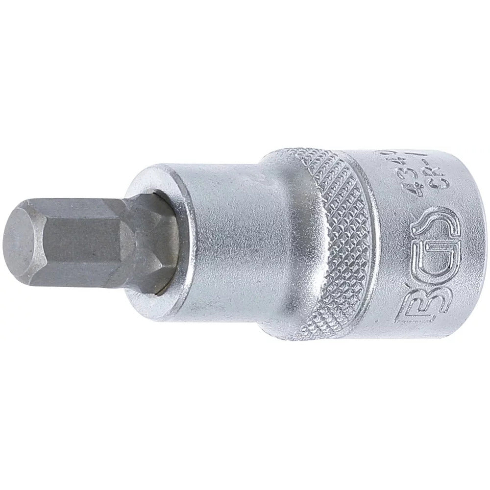 BGS - Bit-Einsatz | Antrieb Innenvierkant 12,5 mm (1/2") | Innensechskant 9 mm - 4340