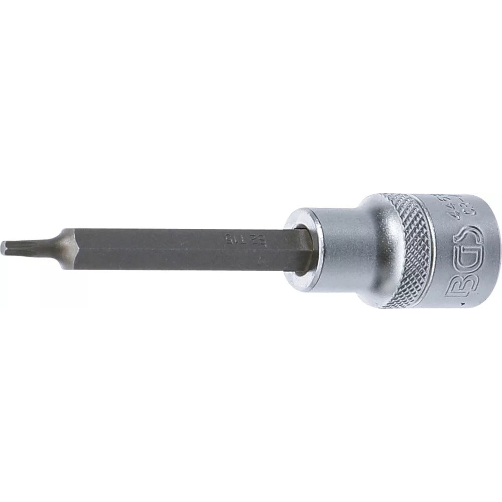 BGS - Bit-Einsatz | Länge 100 mm | Antrieb Innenvierkant 12,5 mm (1/2") | T-Profil (für Torx) T15 - 4468