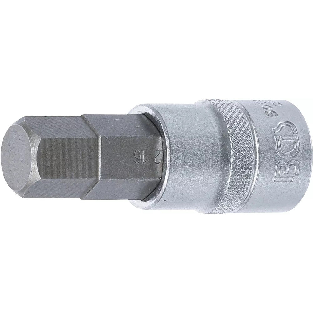 BGS - Bit-Einsatz | Antrieb Innenvierkant 12,5 mm (1/2") | Innensechskant 16 mm - 5052-16