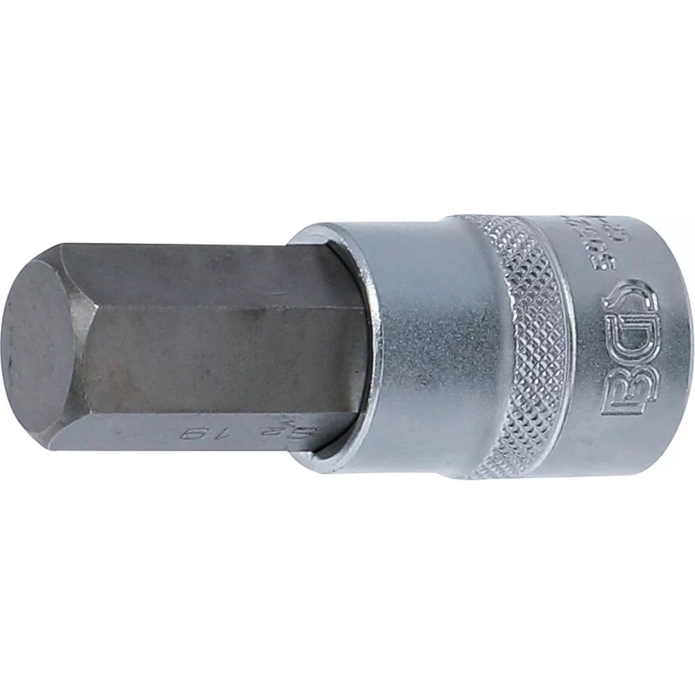 BGS - Bit-Einsatz | Antrieb Innenvierkant 12,5 mm (1/2") | Innensechskant 19 mm - 5052-19