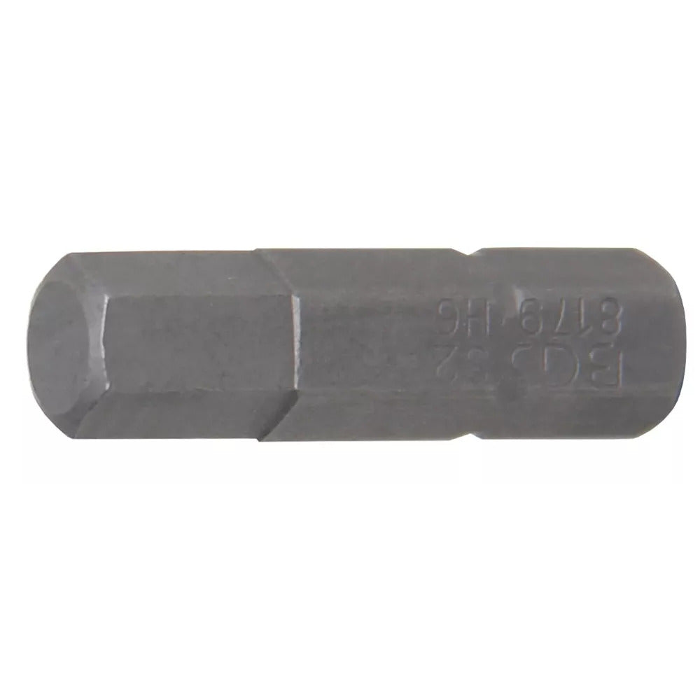 BGS - Bit | Länge 25 mm | Antrieb Außensechskant 6,3 mm (1/4") | Innensechskant 6 mm - 8179