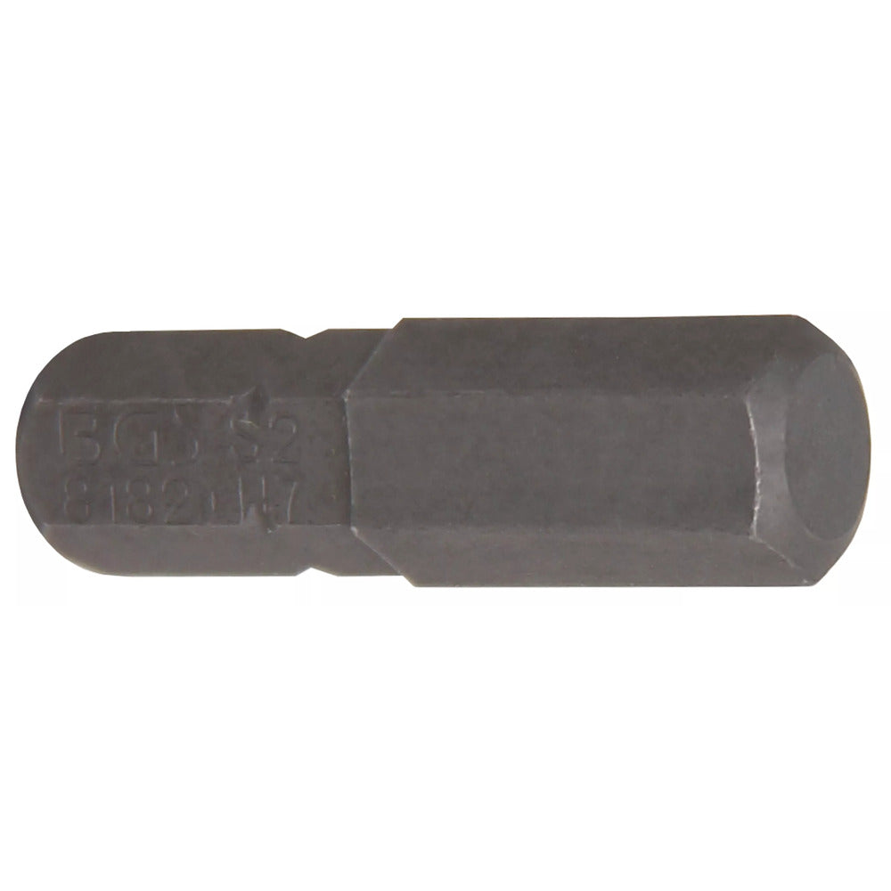 BGS - Bit | Länge 25 mm | Antrieb Außensechskant 6,3 mm (1/4") | Innensechskant 7 mm - 8182