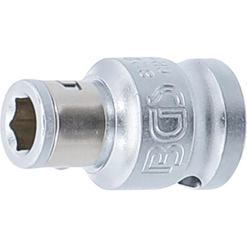 BGS - Bit-Adapter mit Haltekugel | Innenvierkant 10 mm (3/8") | Innensechskant 6,3 mm (1/4") - 8225