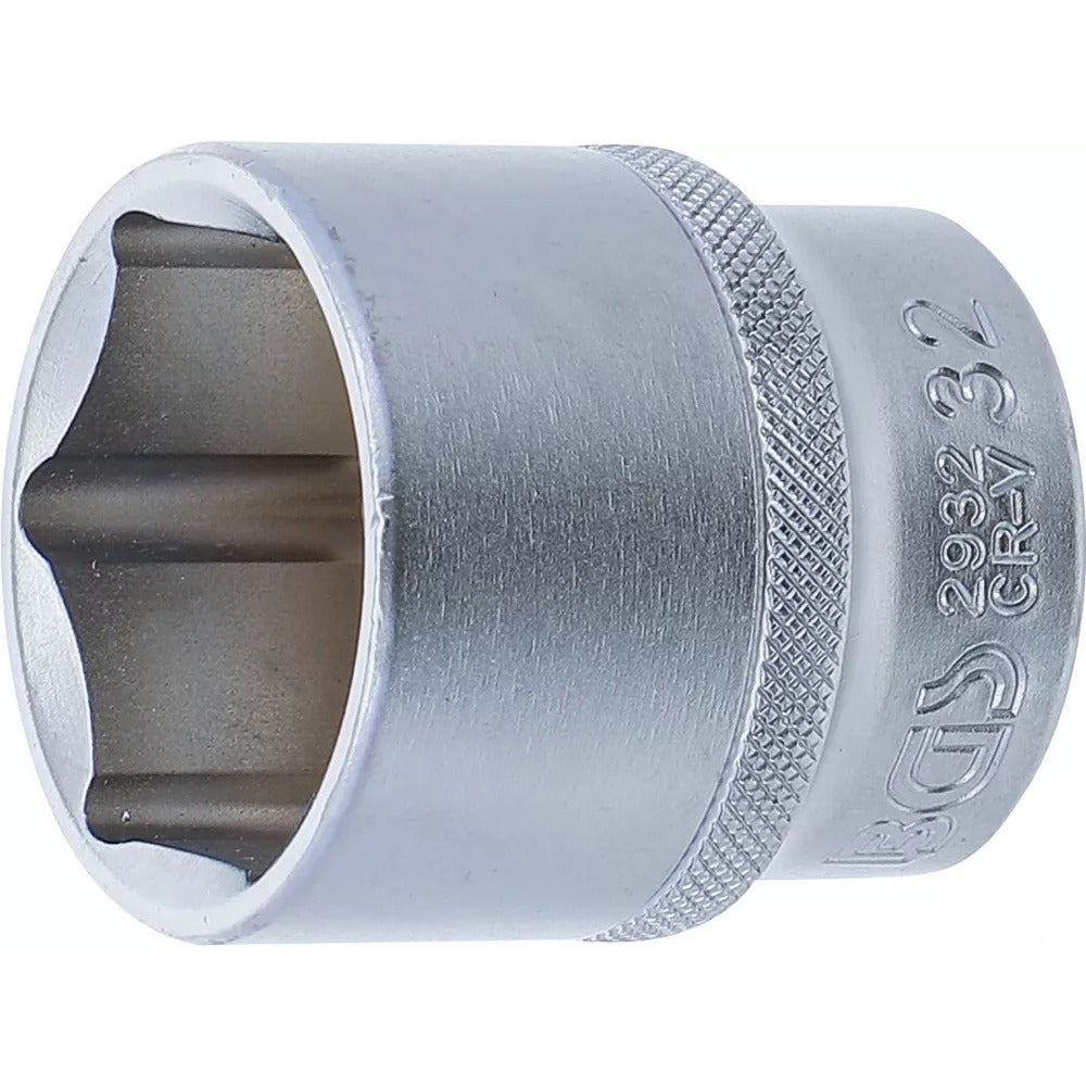 BGS - Steckschlüssel-Einsatz Sechskant | Antrieb Innenvierkant 12,5 mm (1/2") | SW 28 mm - 2928